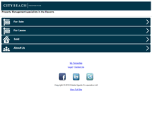 Tablet Screenshot of citybeachproperties.com